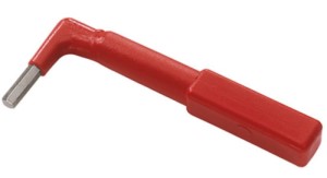 Geïsoleerde Binnenzeskantsleutel 90° 2,5mm VDE 1000V