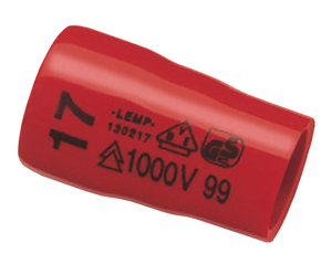 Geïsoleerde buitenzeskantdop 1/2" SW34