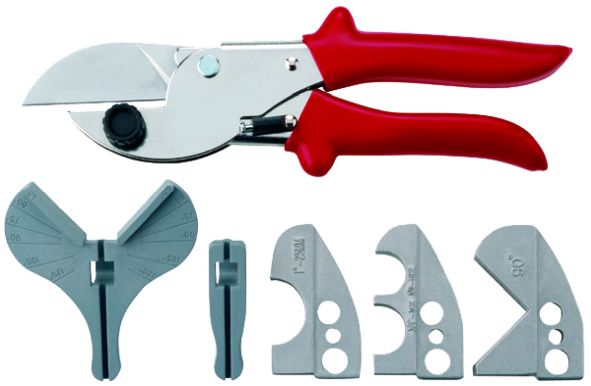 Leidingkoker/buisschaar met inzetstukken