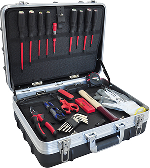 Hardschalen Koffer "Intercable" met gereedschap