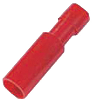 IC Voll.geïs. rondsteekhuls 0,5-1mm2 steker 4mm rood