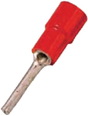 IC Geïs. stiftkabelschoen DIN46231, 0,5-1mm2 rood