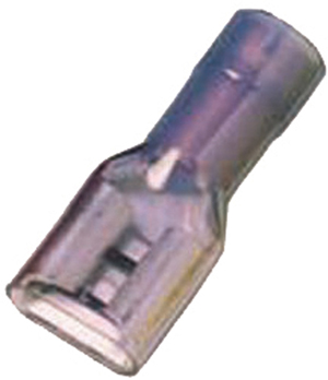 IC Voll.geïs. vlaksteekhuls 1,5-2,5mm2 4,8x0,5 blauw Messing