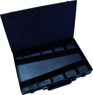 IC Metalen koffer leeg 13-vaks 50x400x250mm met handgreep
