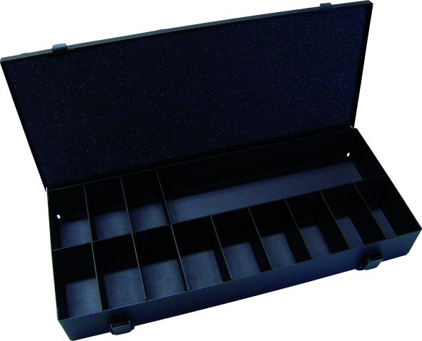 IC Metalen koffer leeg 13-vaks 50x370x157mm zonder handgreep