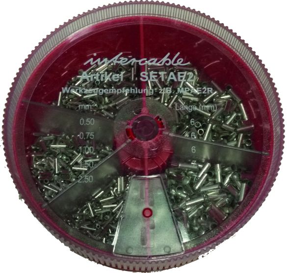 IC Strooidoos met adereindhulzen van 0,5-2,5mm2