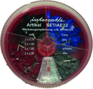 IC Strooidoos met geïsol. twin-adereindhulzen 0,75-2,5mm2