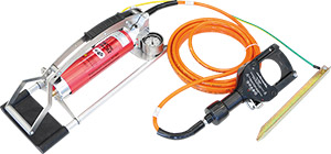 Veiligheidssnijder max. Ø85mm met hydraulische accupomp